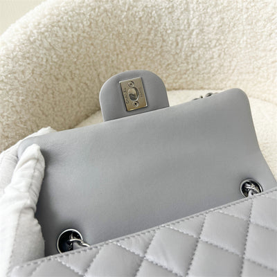 Chanel Classic Mini Rectangle Flap in 21B Grey Lambskin and SHW