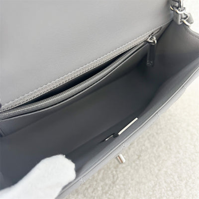 Chanel Classic Mini Rectangle Flap in 21B Grey Lambskin and SHW