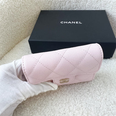 Chanel Classic XL Snap Card Holder Pink Caviar LGHW