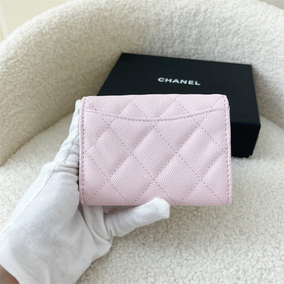 Chanel Classic XL Snap Card Holder Pink Caviar LGHW