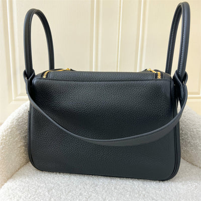 Hermes Lindy 26 in Black Clemence Leather GHW