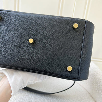 Hermes Lindy 26 in Black Clemence Leather GHW