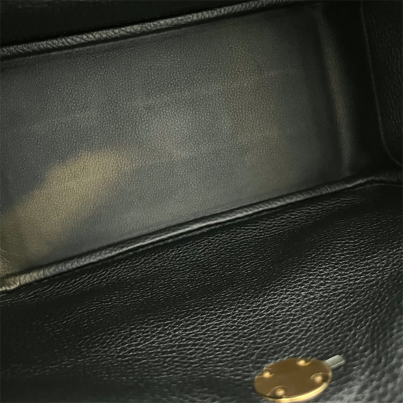 Hermes Lindy 26 in Black Clemence Leather GHW