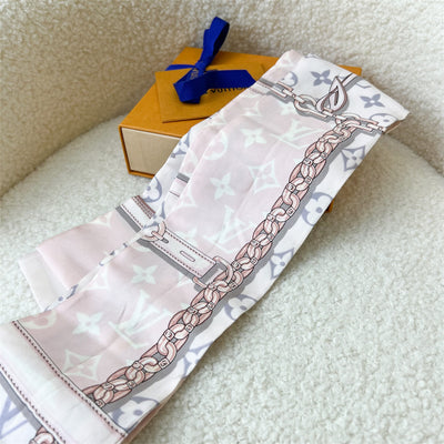 LV bandeau in Rose / Grey Silk