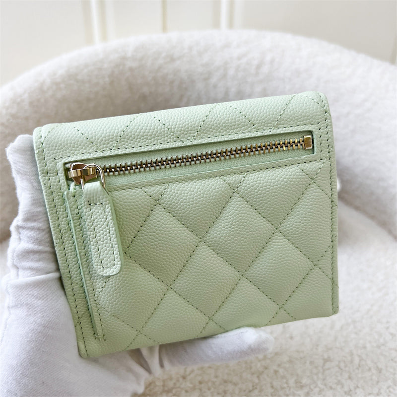 Chanel Trifold Compact Wallet in Apple Green LGHW – Brands Lover