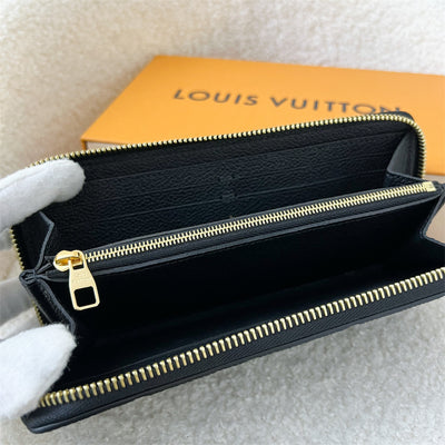 LV Clemence Long Wallet in Black Empreinte Leather GHW
