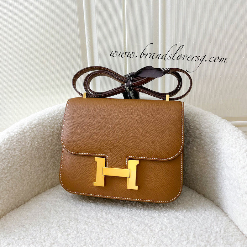 Hermes Constance 18 (Mini) in Gold Epsom Leather GHW