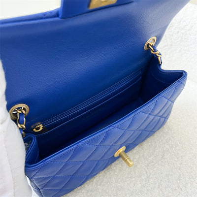 Chanel Pearl Crush Mini Rectangle Flap in 22B Blue Lambskin and AGHW