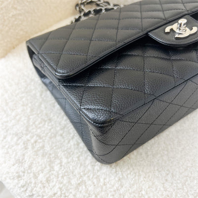 Chanel Medium Classic Flap CF in Black Caviar SHW