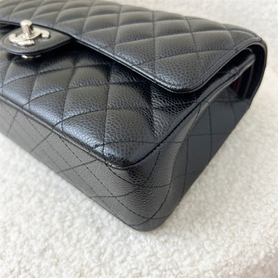 Chanel Medium Classic Flap CF in Black Caviar SHW