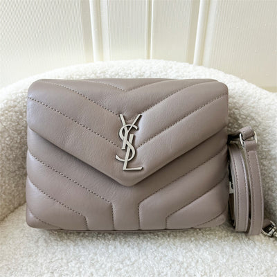 Saint Laurent YSL Toy Loulou in Grey Calfskin SHW