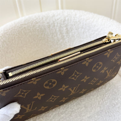 LV Multi Pochette Accessoiries in Monogram Canvas with Pink Strap GHW