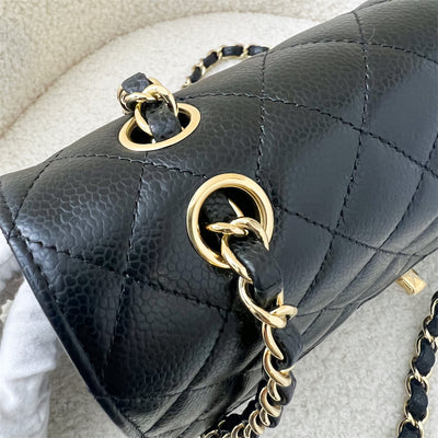 Chanel Medium Classic Flap CF in Black Caviar and GHW