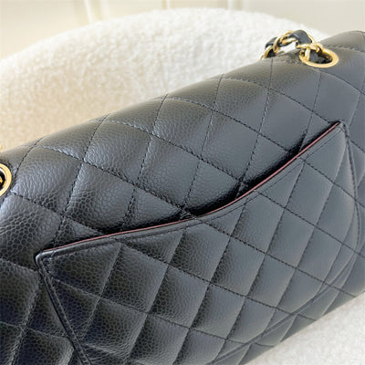 Chanel Medium Classic Flap CF in Black Caviar and GHW