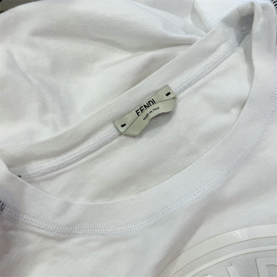 Fendi White T-shirt in 100% Cotton