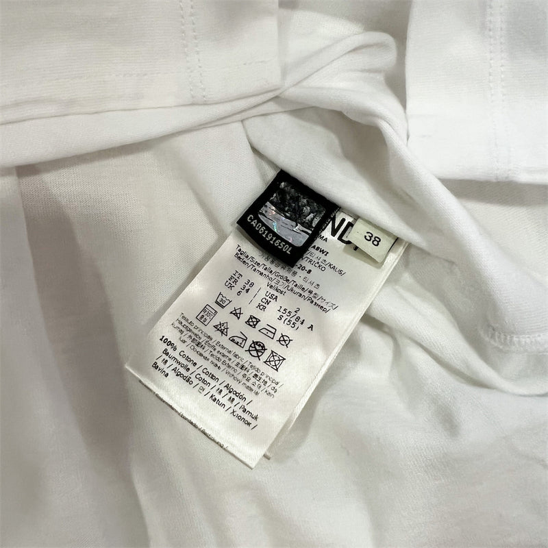 Fendi White T-shirt in 100% Cotton