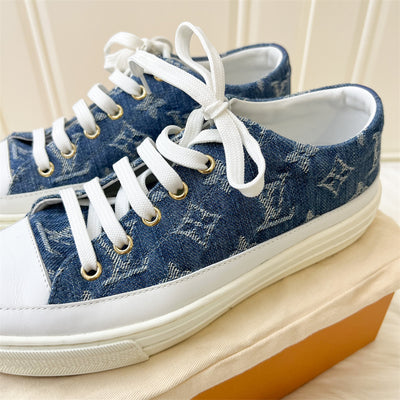 LV Denim Stellar Sneaker Sz 35.5