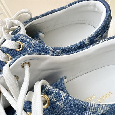 LV Denim Stellar Sneaker Sz 35.5