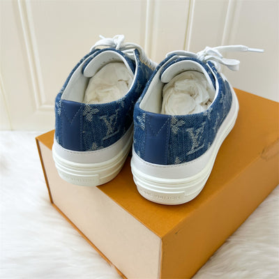 LV Stellar Sneaker in Denim size 38.5