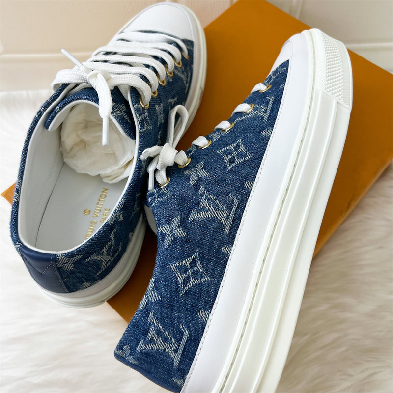 LV Stellar Sneaker in Denim size 38.5