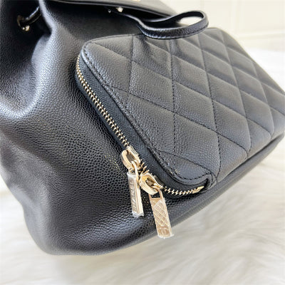 Chanel Business Affinity Backpack in Black Caviar GHW