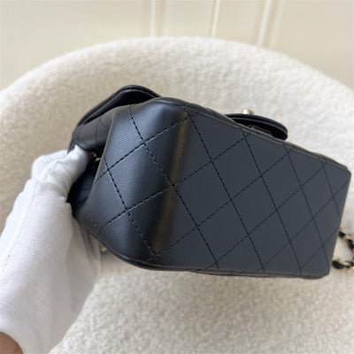 Chanel Classic Square Mini Flap in Black Lambskin LGHW