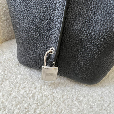 Hermes Picotin Lock 18 in Black Clemence Leather PHW