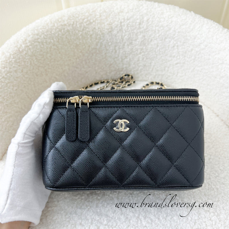 Chanel 22S Small Vanity in Black Caviar LGHW