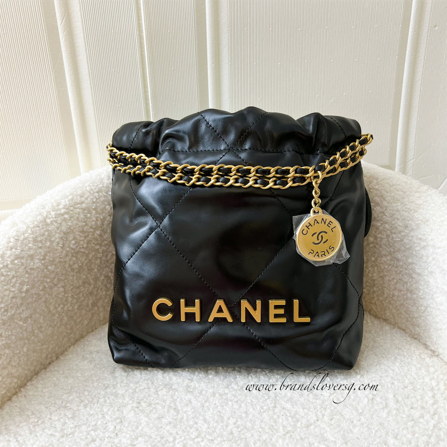 rose gold chanel bag black