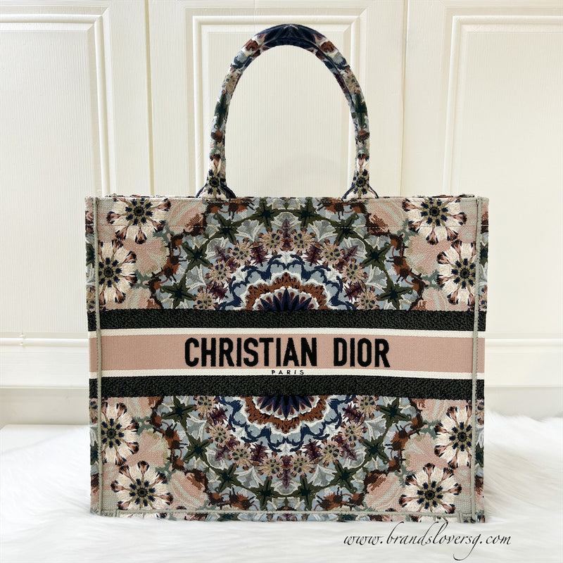 Dior Large Book Tote in KaleiDiorscopic Canvas Embroidery