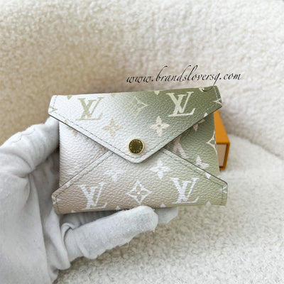 LV Kirigami Small Pouch in Ombre Khaki Monogram Canvas GHW