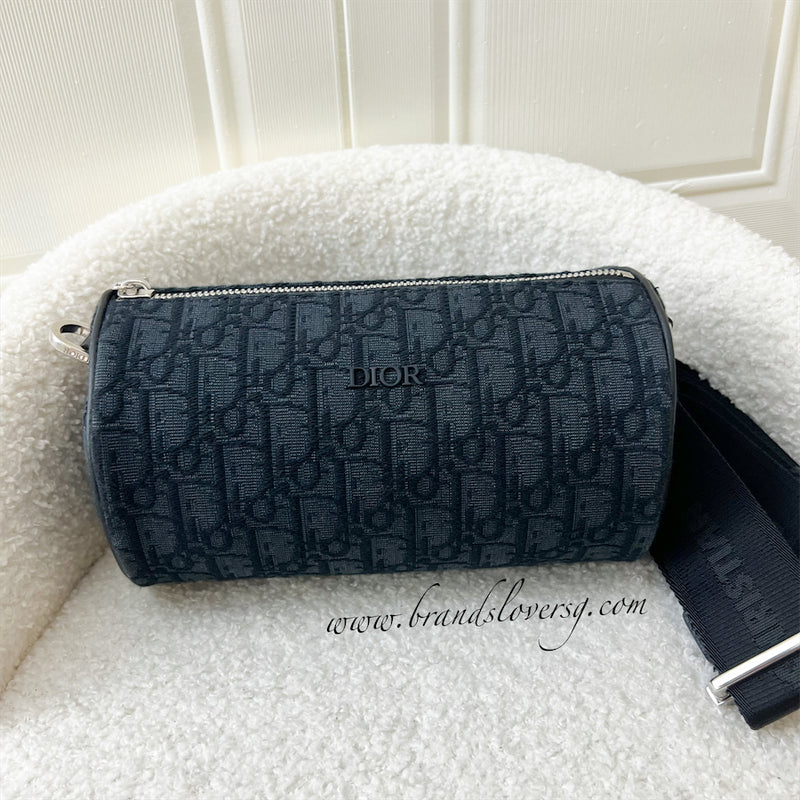 Dior Oblique Roller Messenger Bag in SHW