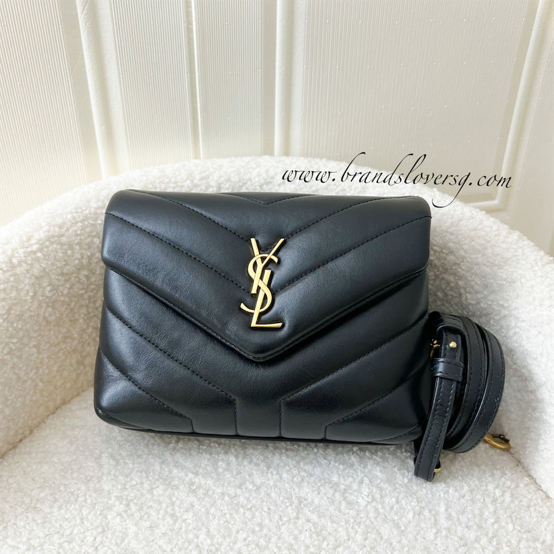 Saint Laurent YSL Toy Loulou in Black Calfskin GHW