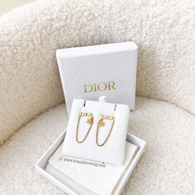 Dior Dangling Earrings with Star GHW